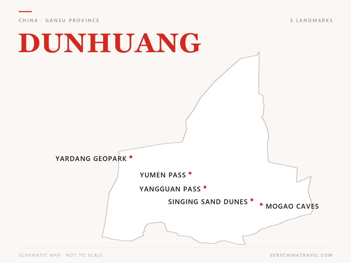 Dunhuang location map