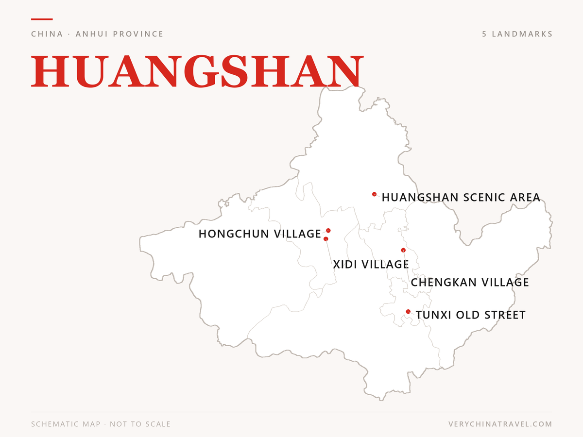 Huangshan location map