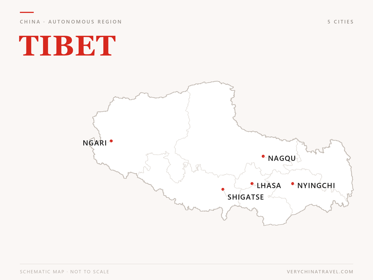 Tibet location map