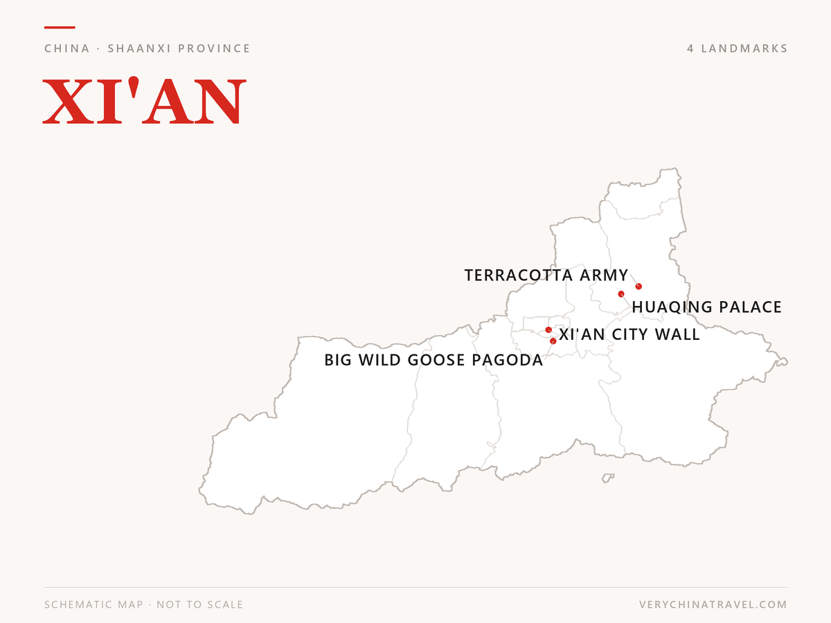 Xi'an location map